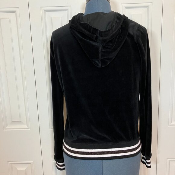 Betsey Johnson Performance Velour "Love" Hoodie Sz M - Picture 2 of 4